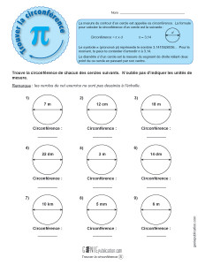 Trouver la circonférence