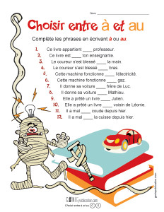 Choisir entre « à » et  « au »