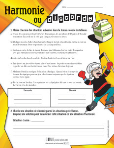 Harmonie ou discorde