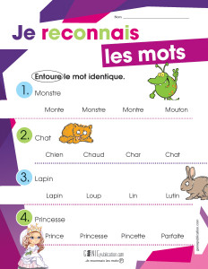 Je reconnais les mots