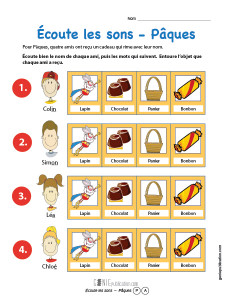 Écoute les sons – Pâques