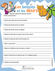 Les besoins et les désirs