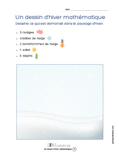 Un dessin d'hiver mathématique