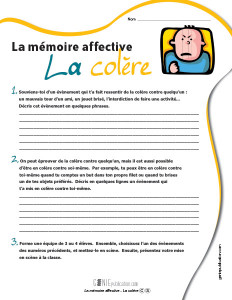 La mémoire affective – La colère