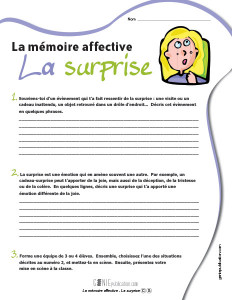 La mémoire affective – La surprise