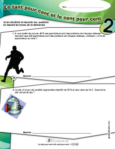 Le tant pour cent et le cent pour cent – 2