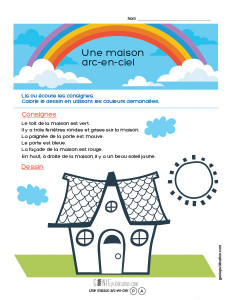 Une maison arc-en-ciel