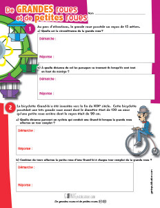 De grandes roues et de petites roues