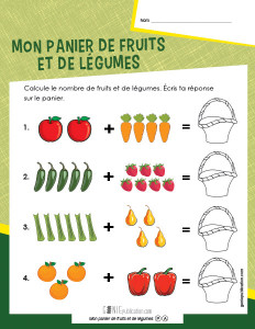 Mon panier de fruits et de légumes