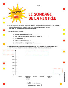 Le sondage de la rentrée