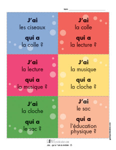 J'ai... qui a ? de la rentrée