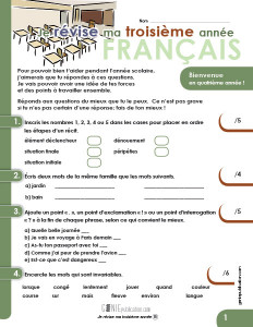 Je révise ma troisième année – Français
