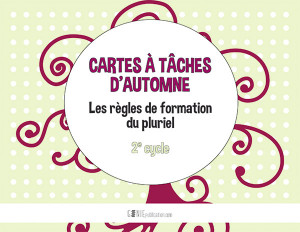 Cartes à tâches d'automne – Formation du pluriel