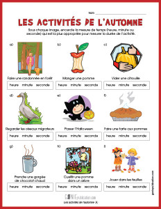 Les activités de l'automne
