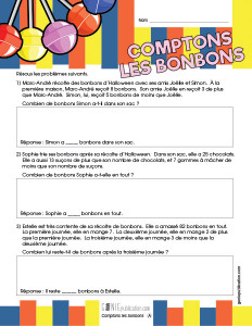 Comptons les bonbons