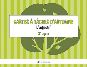 Cartes à tâches d'automne – L'adjectif