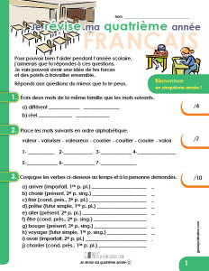 Je révise ma quatrième année – Français