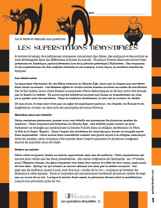 Les superstitions démystifiées