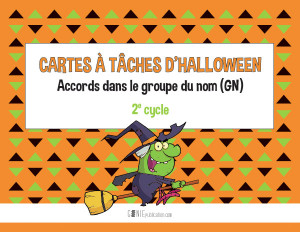Cartes à tâches d'Halloween – Accord dans le groupe du nom