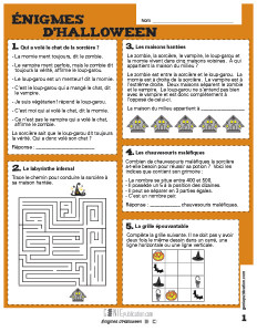 Énigmes d'Halloween