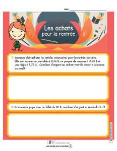 Les achats pour la rentrée