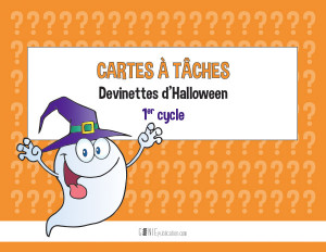 Cartes à tâches d'Halloween – Devinettes