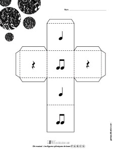 Dé musical – Les figures rythmiques de base