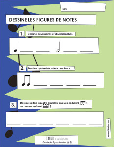 Dessine les notes