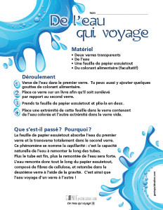 De l'eau qui voyage