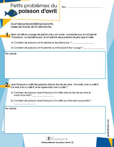 Petits problèmes du poisson d'avril