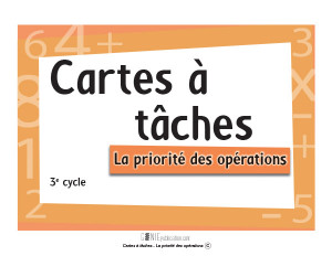 Cartes à tâches – La priorité des opérations