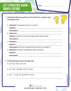 Let's Practice Again – Simple Future