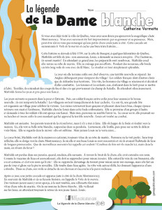 La légende de la Dame blanche