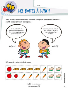 Les boites à lunch