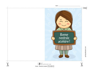 Carte de la rentrée – 1