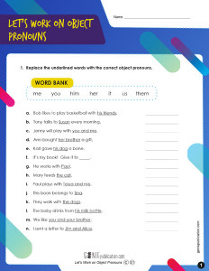 Let's Work on Object Pronouns