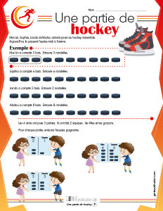 Une partie de hockey