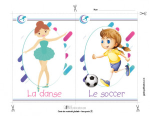 Cartes de motricité globale – les sports