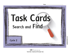 Task Cards – Search and Find Cycle 2