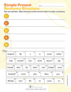 Simple Present – Sentence Structure