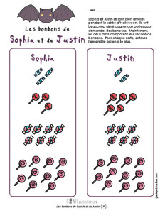 Les bonbons de Sophia et de Justin