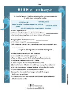 Bien utiliser la virgule