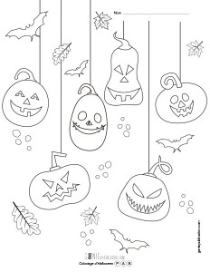 Coloriage d'Halloween – 3