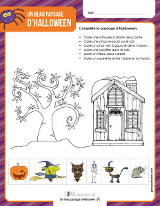 Un beau paysage d'Halloween