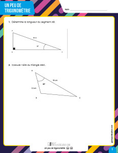 Un peu de trigonométrie