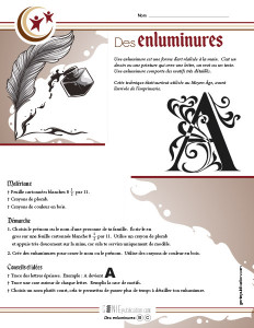 Des enluminures