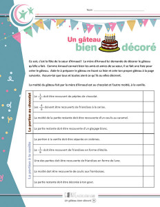 Un gâteau bien décoré