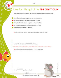 Une famille qui aime les animaux