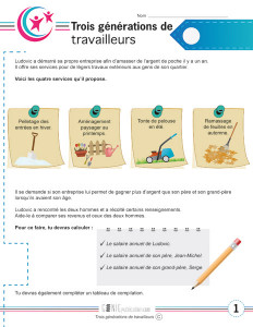 Trois générations de travailleurs
