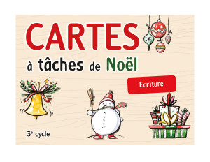 Cartes à tâches de Noël – Écriture